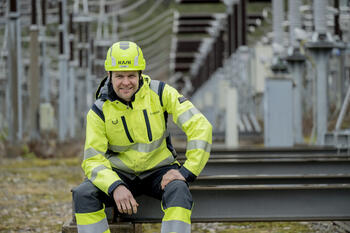 Eivind på friluftsanlegget